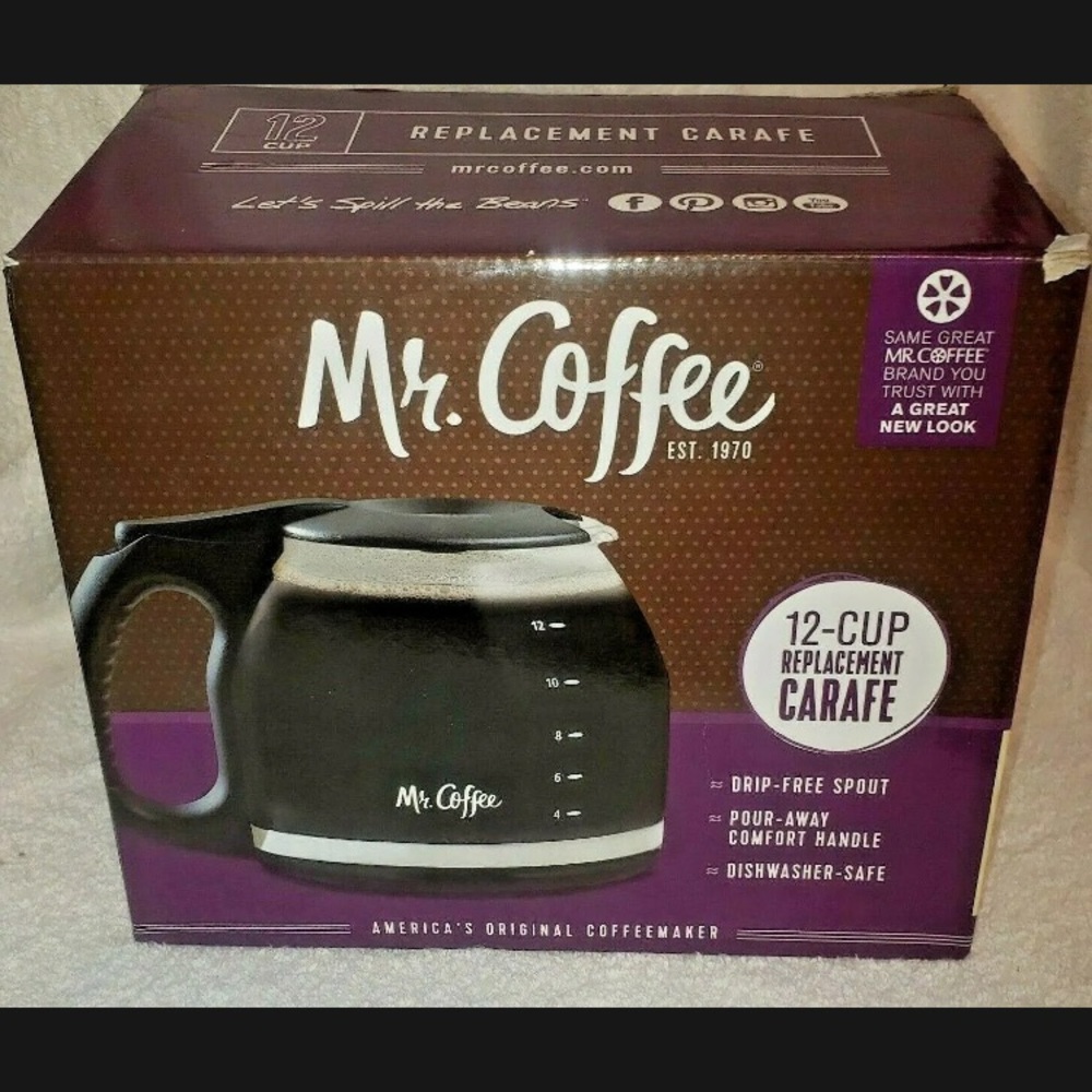 Mr. Coffee 12 Cup Glass Replacement Coffee Carafe